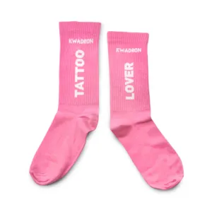 ČARAPE - SOCKS TATTOO LOVER BY KWADRON - PINK