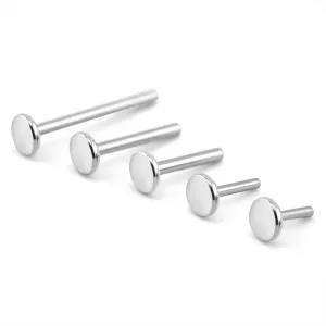 TILUM – TITANSKI THREADLESS LABRET S RAVNIM DISKOM