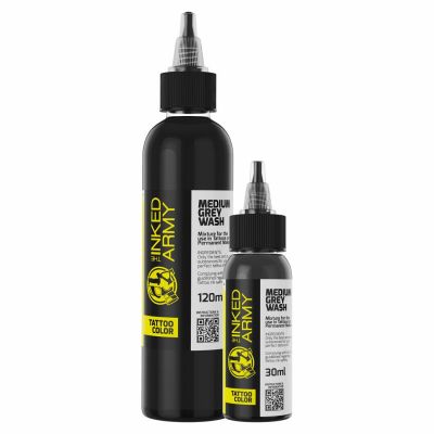 BOJA ZA TETOVIRANJE THE INKED ARMY - MEDIUM GREY WASH - tinta za tetoviranje svjetskog proizvođača