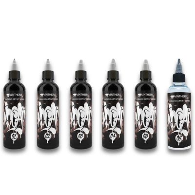 Boja za tetoviranje PANTHERA - KINDAMO - SET - 6X 150 ML