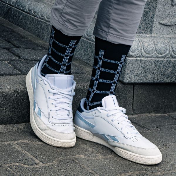 KWADRON - TATTOO BLACK SOCKS