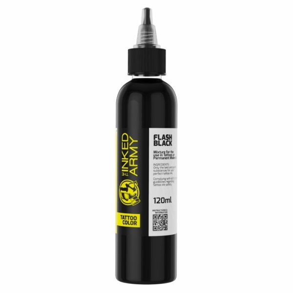 BOJA ZA TETOVIRANJE THE INKED ARMY - FLASH BLACK - tinta za tetoviranje svjetskog proizvođača