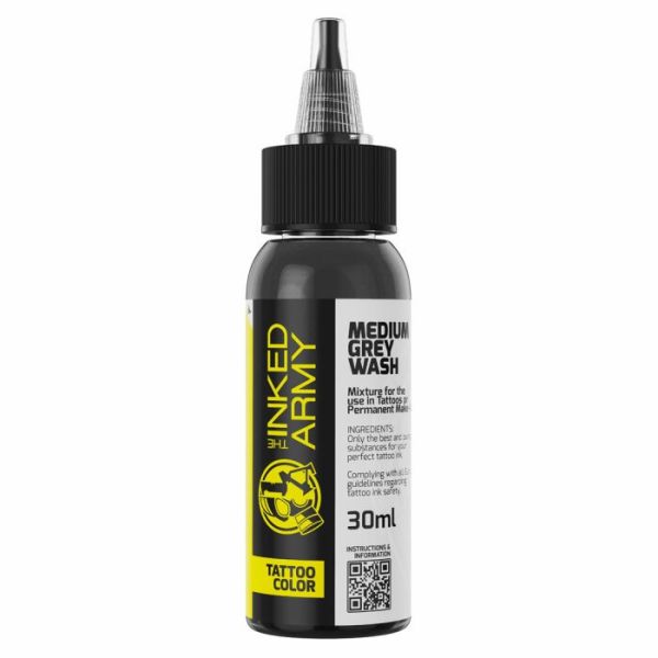 BOJA ZA TETOVIRANJE THE INKED ARMY - MEDIUM GREY WASH - tinta za tetoviranje svjetskog proizvođača